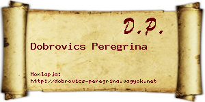 Dobrovics Peregrina névjegykártya